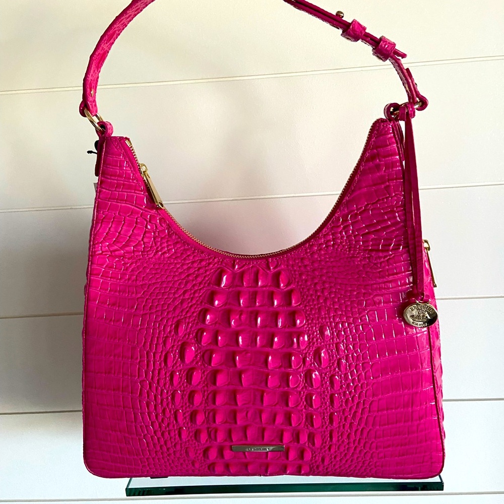 Brahmin Melbourne Collection Pink  Paradise Tabitha Shoulder Bag